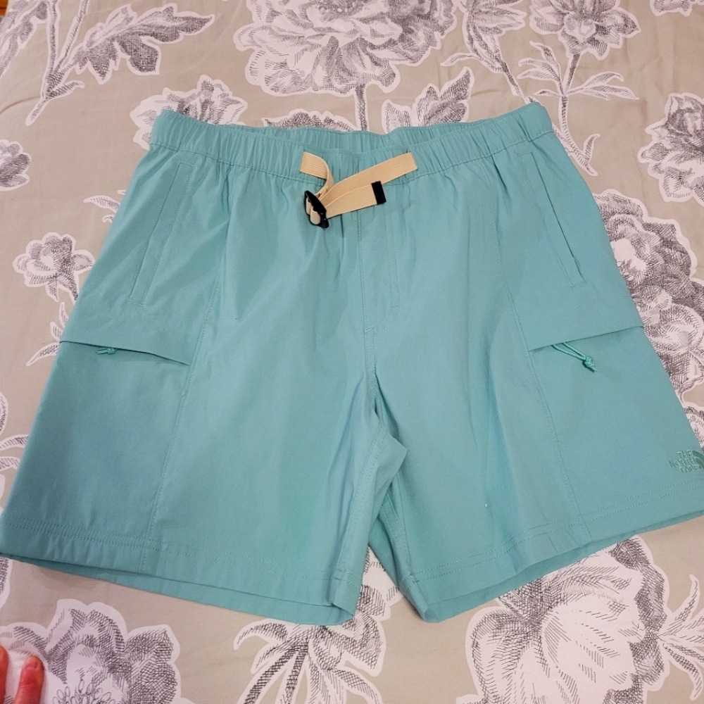 North Face Mint Green Cargo Shorts Medium NWT